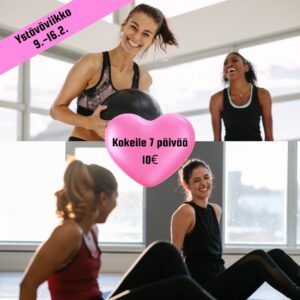 1 viikon kokeilu Movet Ladiesilla hintaan 10€ (sis. täysasiakkuuden + avainkortin)