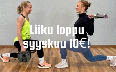 Liiku loppu syyskuu 10€!